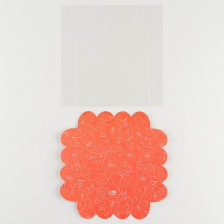 Cookie box, confectionery packaging with PVC lid, “happiness in every day”, 13 x 13 x 3 cm-5