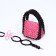 Bag-clate on magnet, long belt, pink color