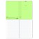 A notebook of 96 sheets in the A4 cage, Erichkrause "CoverPro Neon Classics, Plastic Cover, Offset Bloc, 100%White, Green