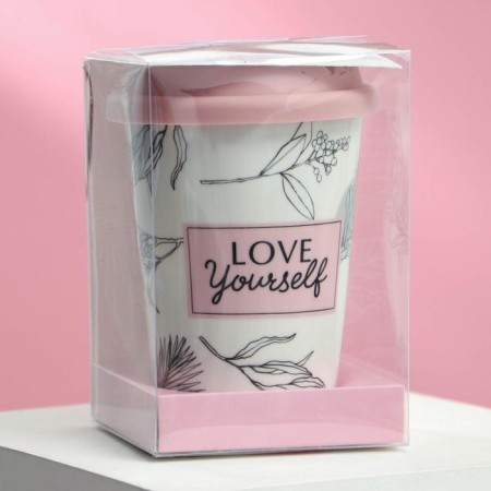 Thermostatic ceramic Love Yourself!, 300 ml, white color-3