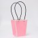 Bag for flowers pink moisture-resistant, 17x17-11.5x11.5-20 cm 3