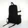 Youth backpack from textiles, 2 pockets, black/white color