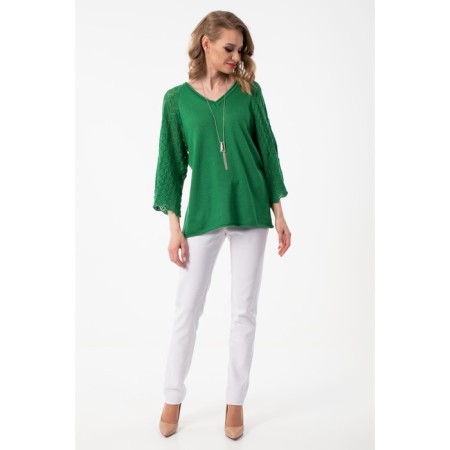 Female jumper, size 44, green color-1