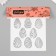 Plastic stencil "Eggs" 15x15 cm
