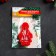 Books Form "Santa Claus", cutting, stamp, 10 × 6 cm, red color