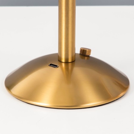 Vilora Table lamp LED USB AKB Gold 15x15x30 cm Risalux-6