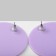 Acryl Earrings "Atmosphere" Solo, Lilac color