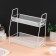 Organizer for storing cosmetics/accessories, two -level, 35 × 17 × 8 cm, white color