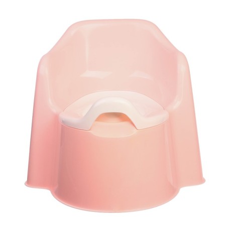 Children's Little King pot, removable bowl, pastel pink color-1
