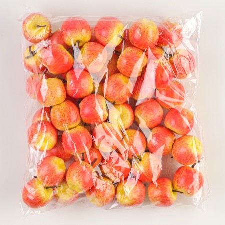 Decor "Apples" pink, set 50 pcs., Size: 3.5 × 3 cm-2