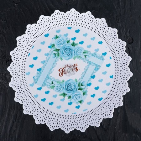 A dish for a cake and cakes with a lid "Bant", d = 18.5 cm, color mix-6
