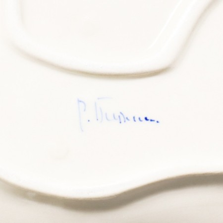 Big tray, gzhel, porcelain, 36x26 cm-4