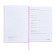 Dated 2025 diary, A5, 176 sheets of Escalada, a solid cover of artificial leather with foam rubber, pancake embossing, liesse, block 70 g/m2, pink