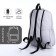 School backpack from textiles on lightning, 3 pockets, color gray color