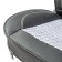 Frame caps for the front seats Car Performance, 2 pcs, eco-leather, black and gray