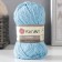Yarn "etamin" 100% acrylic 180m/30g (424 blue)