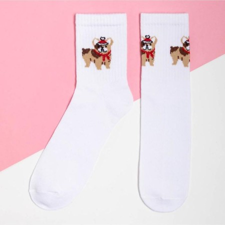 New Year's socks KAFTAN "dog", size 36-39 (23-25 ​​cm)