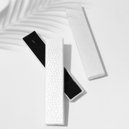 Gift box for a bracelet/chain/clock "Animal print" Simple, 21 × 4, white color-1