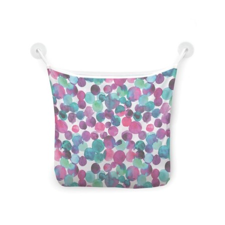 Organizer in a bath on suction cups "Festive confetti", for storing toys and trifles, size 33x39 cm-2