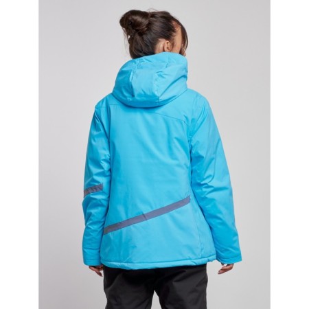 Ski jacket female winter, size 56, blue color-3