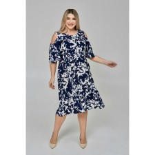 Women's dress, size 54, dark blue color