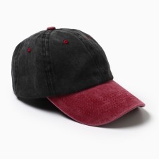 Male cap minaku, black/raspberry color, rr 56-58