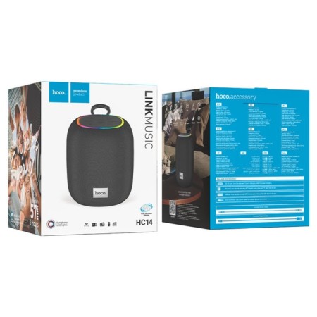 Portable column Hoco HC14, 5 W, BT 5.2, FM, AUX, 1200 mAh, black-3