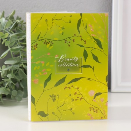 Photo album soft. In 36 photos 10x15 cm, plastic. Sheets "Delicate Pattern Green"-1