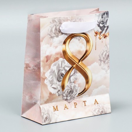 Gift Laminated Vertical Package, Packaging, “Since March 8!”, S 12 x 15 x 5.5 cm-2