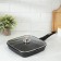 Granite Grill pan, 26 × 26, removable handle, glass cover, anti-stick coating, black color