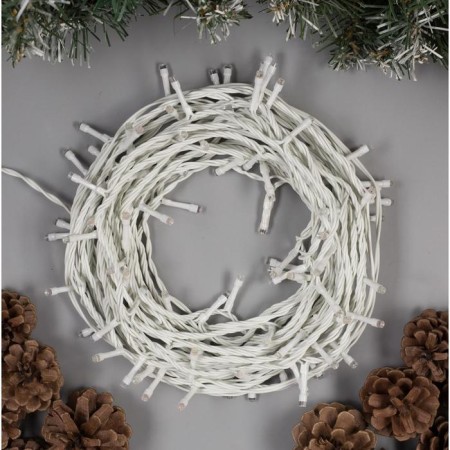 Garland “thread” 10 m, IP44, UMS, white thread, 100 LED, glow of multi, 8 modes, 24 V-1