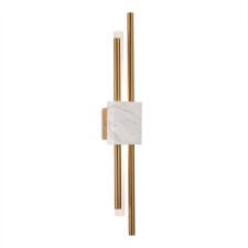 Бра St Luce. SL6116.351.02. Brighton. 2х3 Вт, LED, 3000K, 480 Lm, 10х61 см, цвет латунь