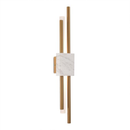 Sconces st. SL6116.351.02. Brighton. 2x3 watts, LED, 3000K, 480 LM, 10x61 cm, brass color