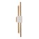 Sconces st. SL6116.351.02. Brighton. 2x3 watts, LED, 3000K, 480 LM, 10x61 cm, brass color