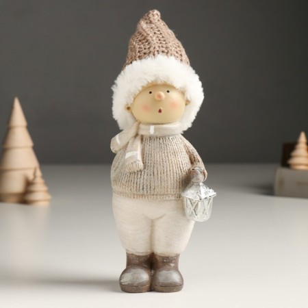 Souvenir Polystone "Baby/Baby in a knitted outfit, with a toe/flashlight" MIX 5x7.5x22 cm-1