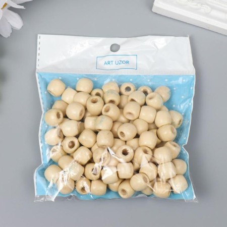 A set of beads for creativity "Natural" 50 g 1.2x1.1 cm-2