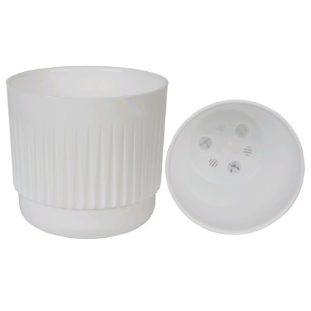 Kashpo "Beta" with a tab, 4 l, white color-1