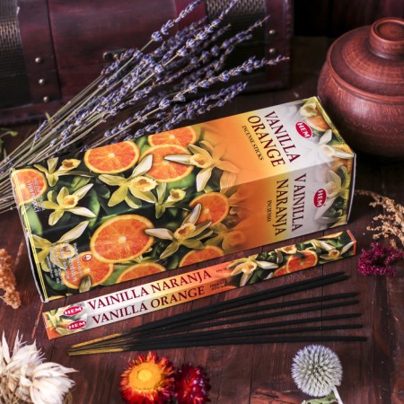 Incense "hem" 8 sticks vanilla orange