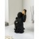 Figure "Necke", Polystone, 40 cm, black matte color