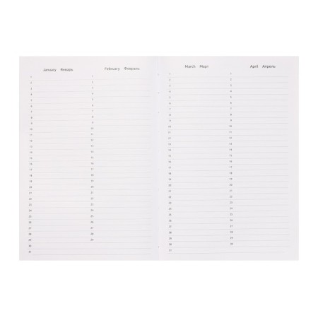 Leduced Diary A5, 160 sheets, attomex.Rigent, solid boumvinyl cover with foam rubber, lies, block 70 g/m2, golden-8