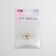 A set of buttons on the leg "Rose", d = 10 mm, 5 pcs, white/gold color