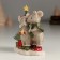 Souvenir Polystone "A couple of mice at the New Year tree" 8.5x5x10 cm