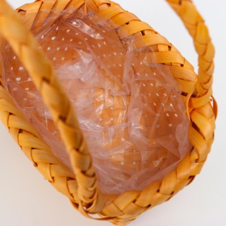 Wicker basket (sequoia), 24x14.5x9/25 cm, 1 pc., Natural-3