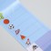 Tags for clothes and shoes. A set of personalized stickers for marking children's things "Cool fox", 48 pcs