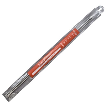Right aluminum knitting needles with 35 cm/2.5 mm coating