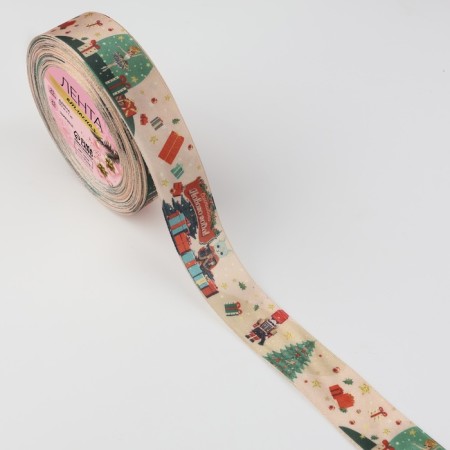 A satin ribbon "Nutcracker", 25 mm, 23 ± 1 m-1