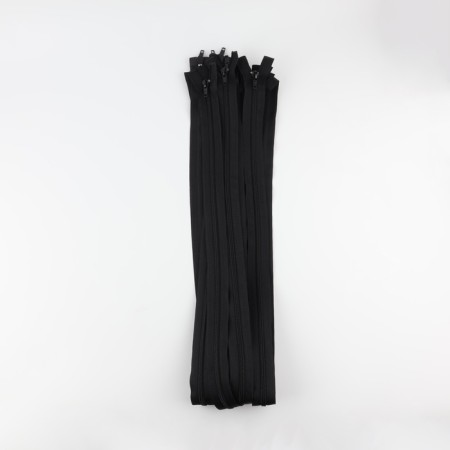 Lightning "Spiral", No. 7, connective, 2 runners, automatic locks, 100 cm, black color-2