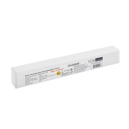 Ecola power supply for 12 V LED tape, 20 W, IP67-11