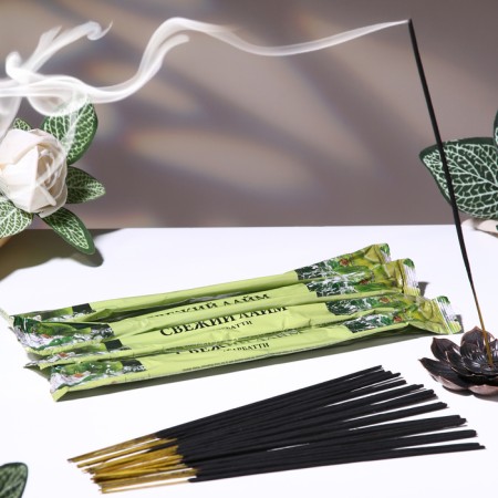 Set of incense "Agarbatti fresh lime", 4 packages of 8 sticks
