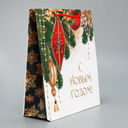 Laminated vertical "holiday", ml 21 x 25 x 8 cm, new year-1